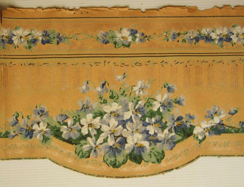 Wallpaper frieze fragment Heritage New Zealand